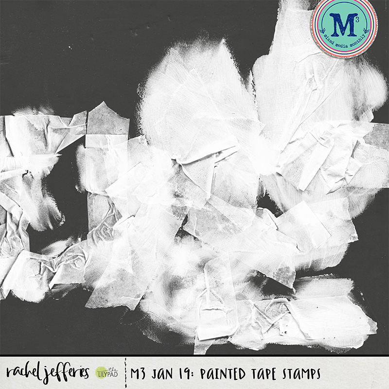 M3 Jan 19: Painted Tape Stamps