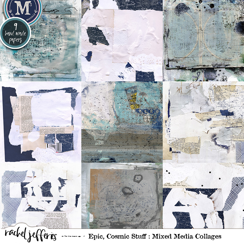 Epic, Cosmic Stuff: Mixed Media Collages