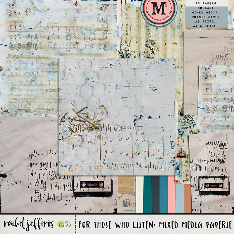 For those who listen: Mixed Media Paperie