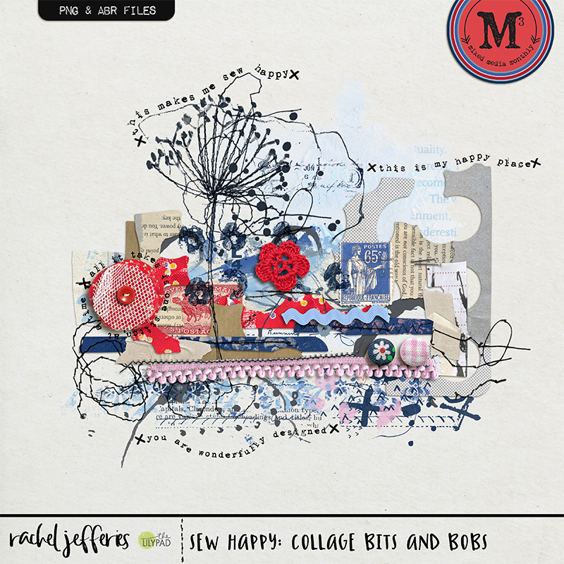 Sew Happy: Collage Bits and Bobs