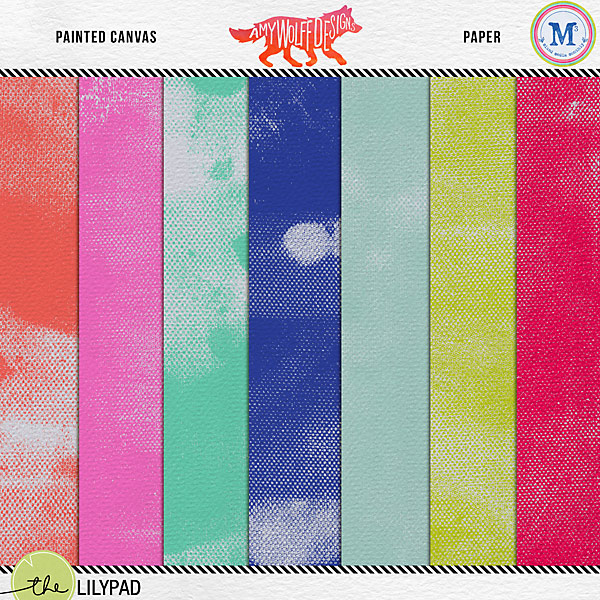 Painted Canvas Paper Pack