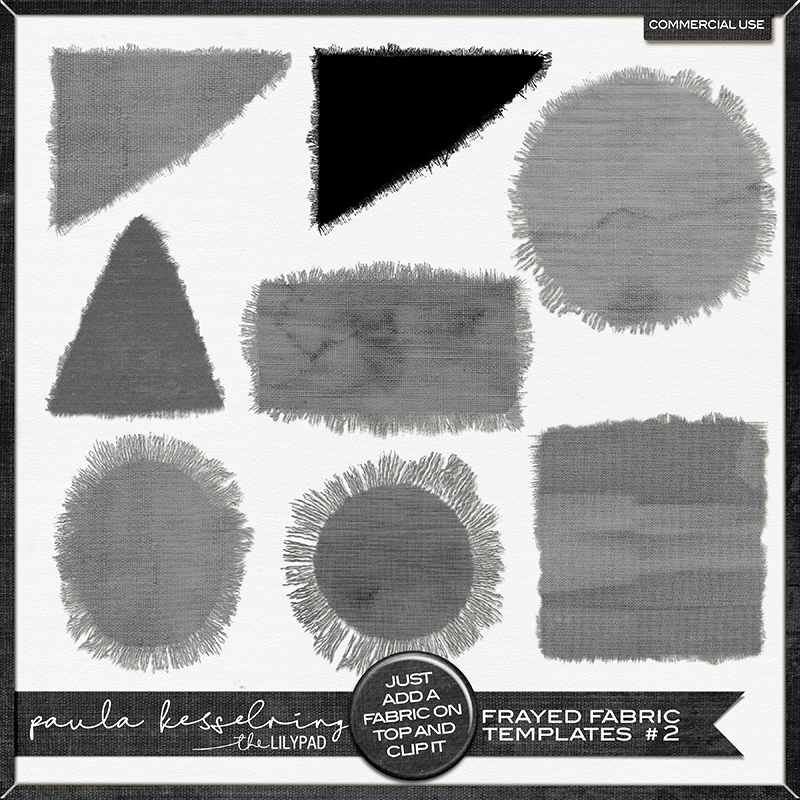 CU - Frayed Fabric Templates #2 - Image 2