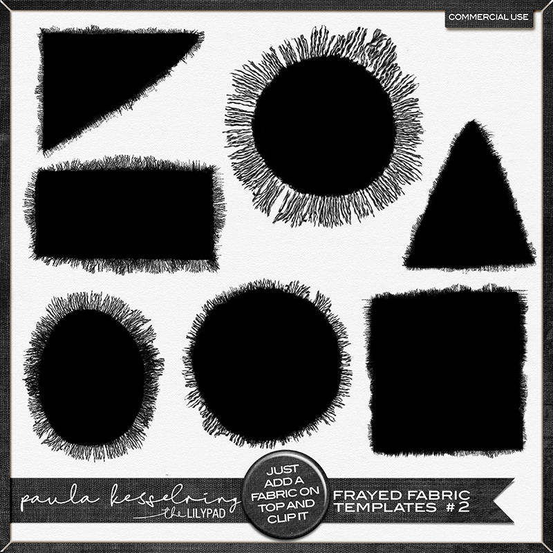CU - Frayed Fabric Templates #2 - Image 3