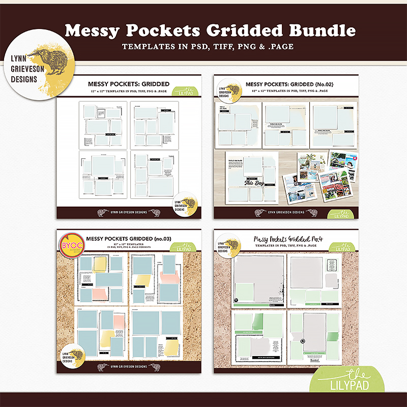 Messy Pockets Gridded Bundle