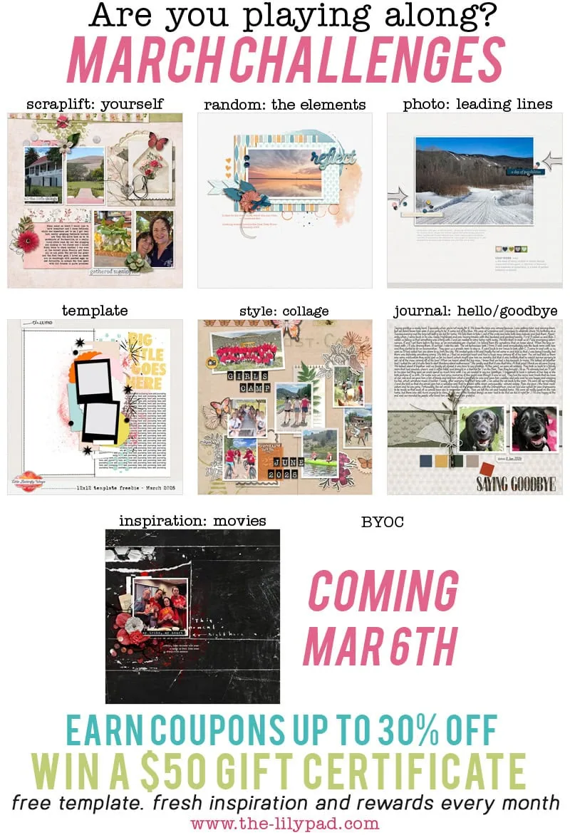March 2026 Challenge Layouts