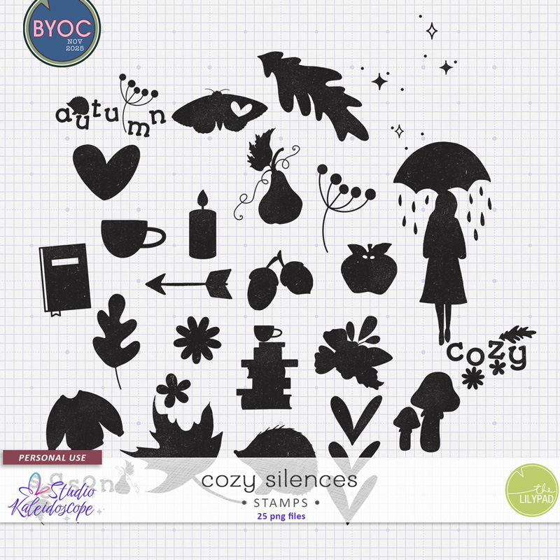 Cozy Silences: Stamps