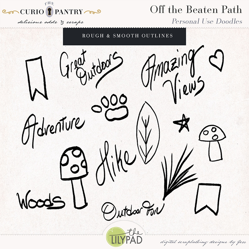 The Curio Pantry Off the Beaten Path PU Doodles