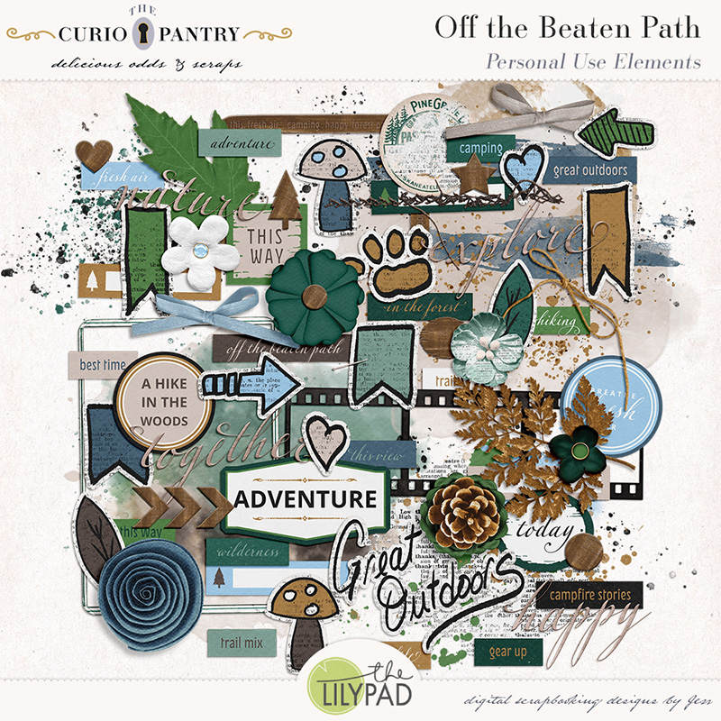 The Curio Pantry Off the Beaten Path PU Elements