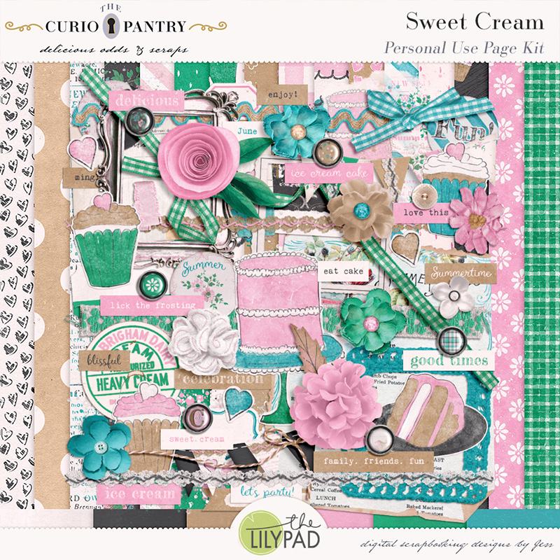 Sweet Cream Page Kit