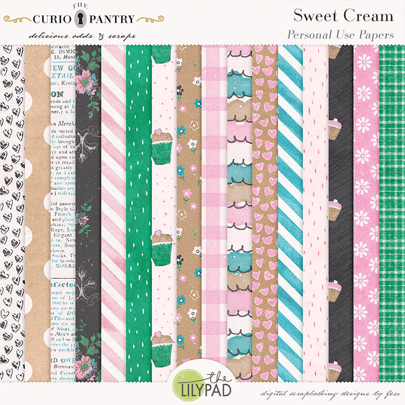 The Curio Pantry Sweet Cream PU Papers