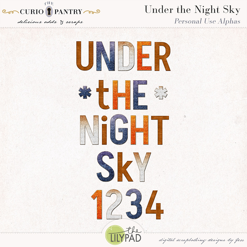 The Curio Pantry Under the Night Sky PU Alphas