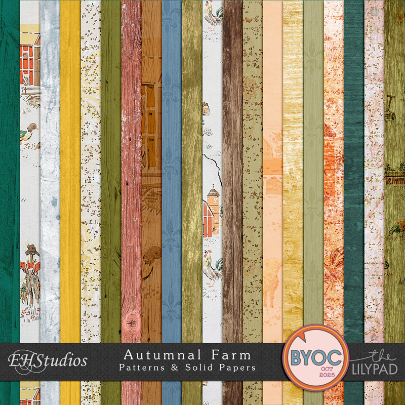 Autumnal Farm | Paper Pack by EHStudios