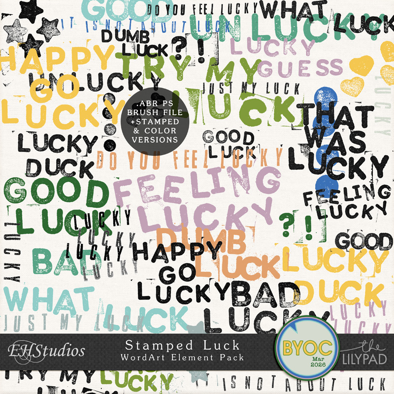 Stamped Luck | Wordart by EHStudios