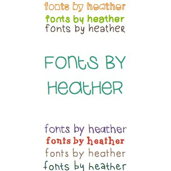 Fonts by Heather
