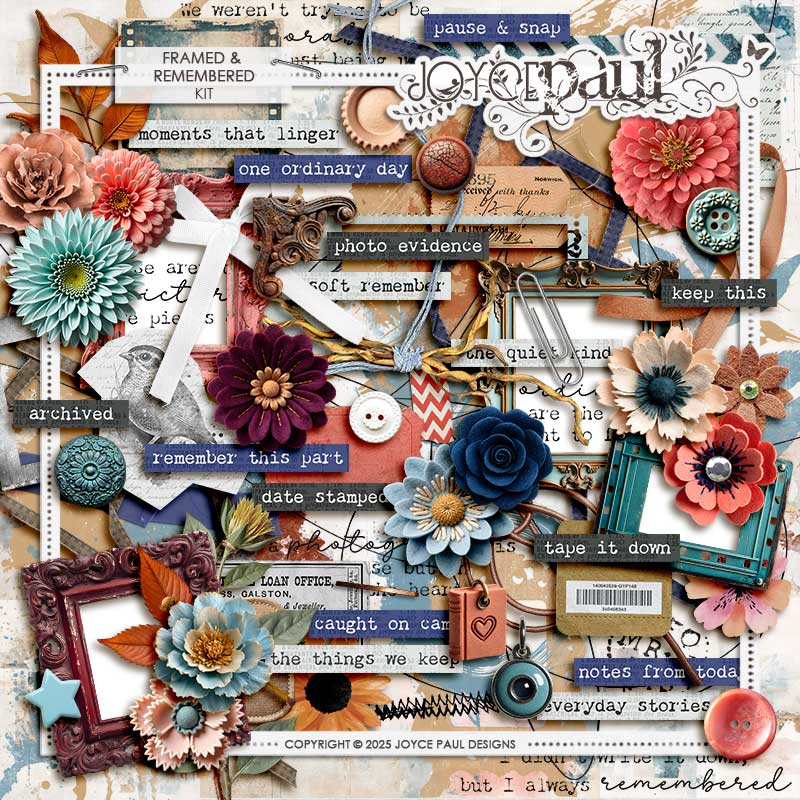 Framed & Remembered | Kit by Joyce Paul Designs