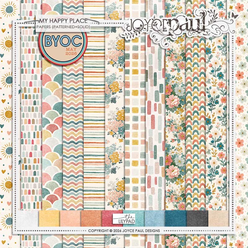 My Happy Place: Papers [Patterned + Solid]