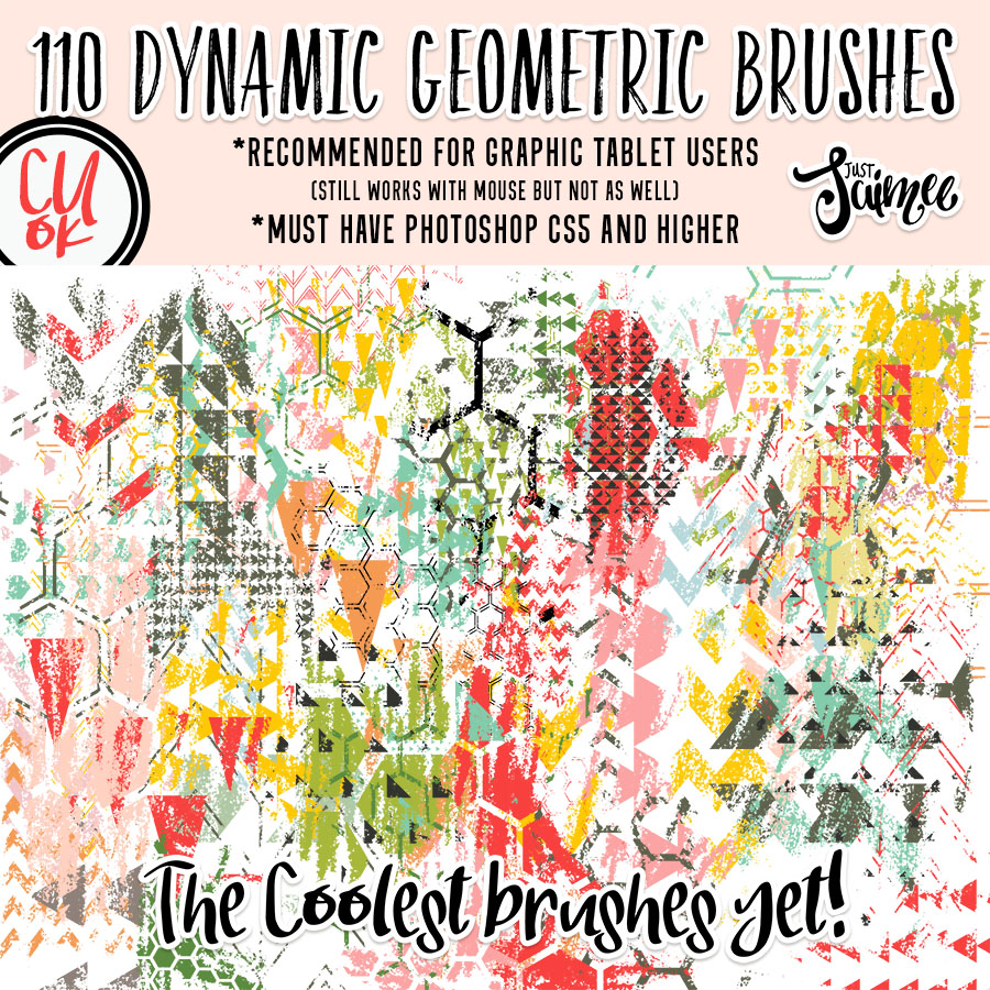 Dynamic Stamp Brushes | Geometric | Commercial Use