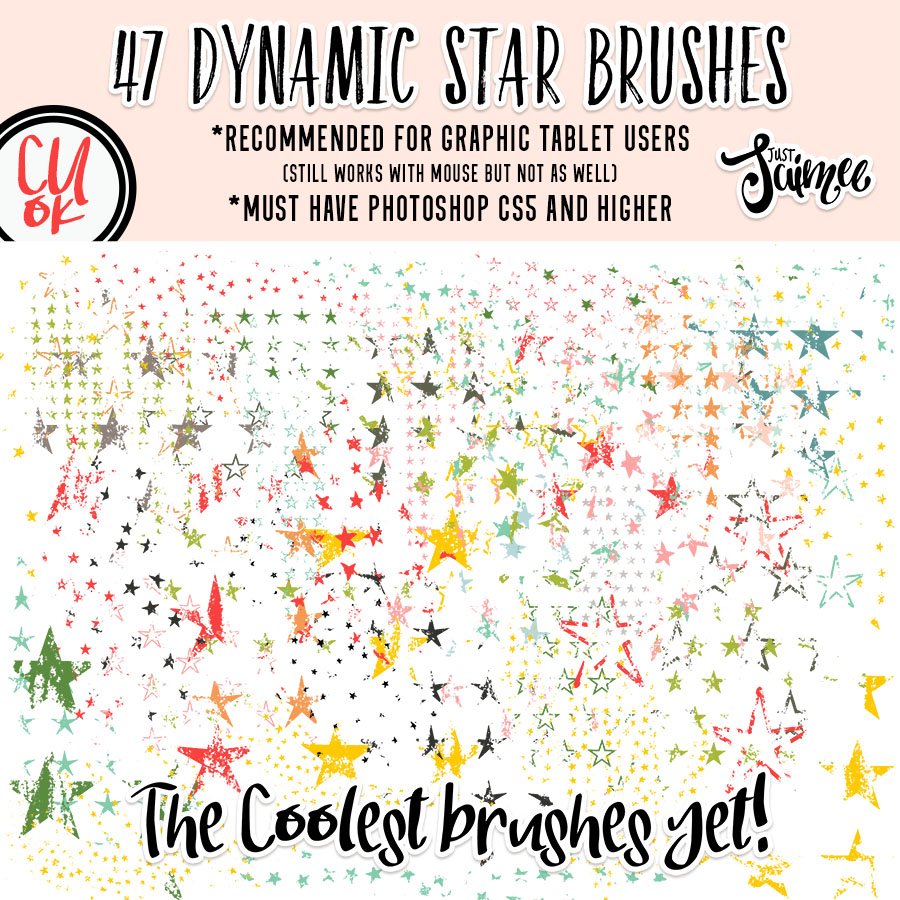 Dynamic Stamp Brushes | Stars | Commercial Use