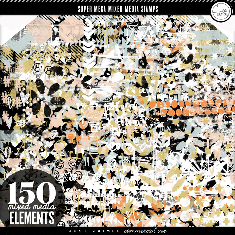 Super Mega Mixed Media Stamps | CU