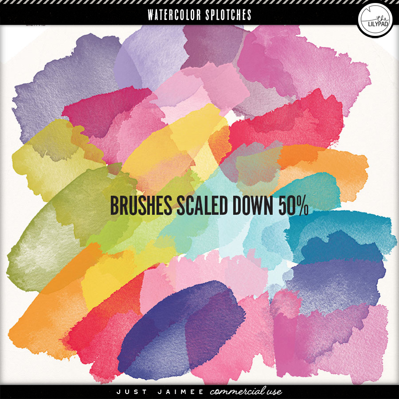 Watercolor Splotches | Commercial Use