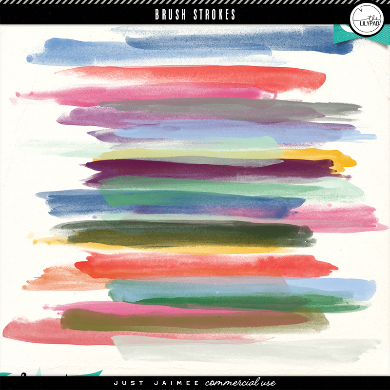 Watercolor Brush Strokes | Commercial Use