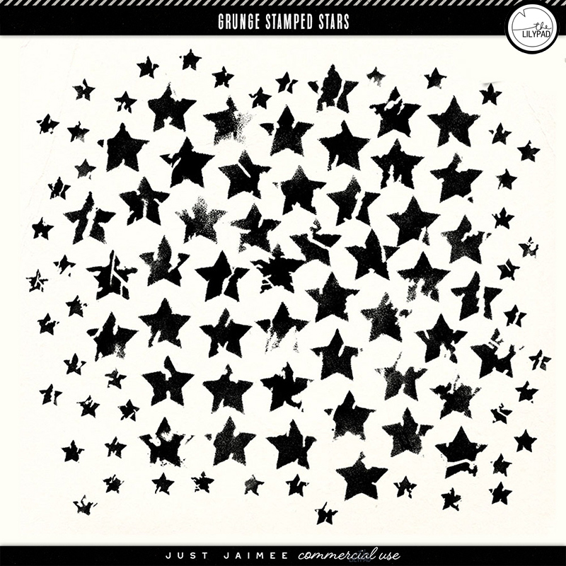 Grunge Stamped Stars | Commercial Use