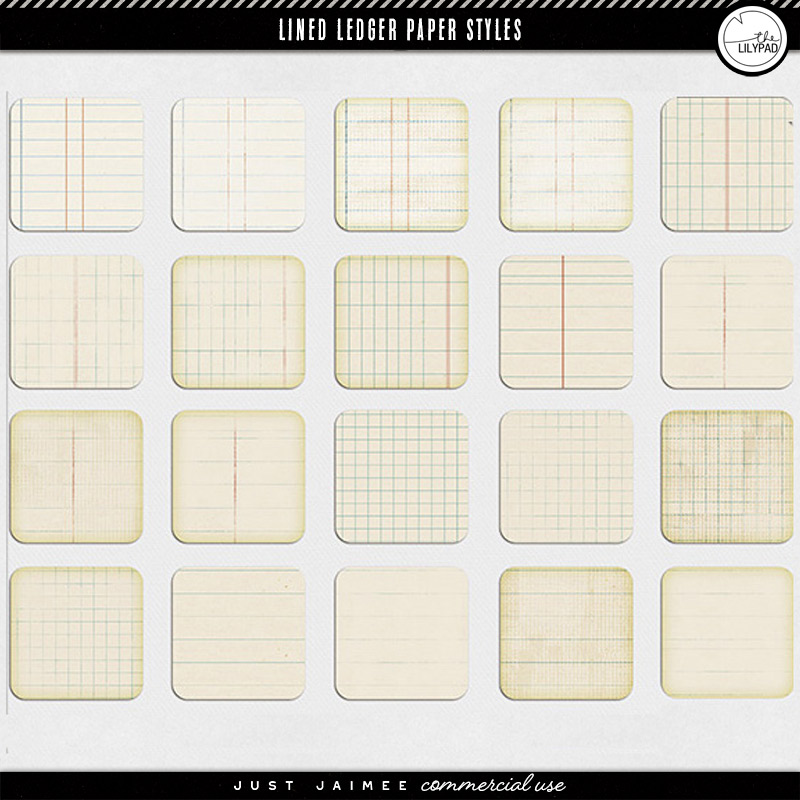 Lined Ledger Paper Styles | CU