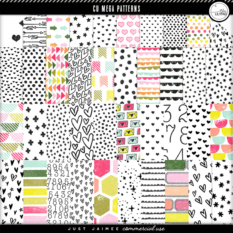 CU Mega Patterns Bundle | Commercial Use