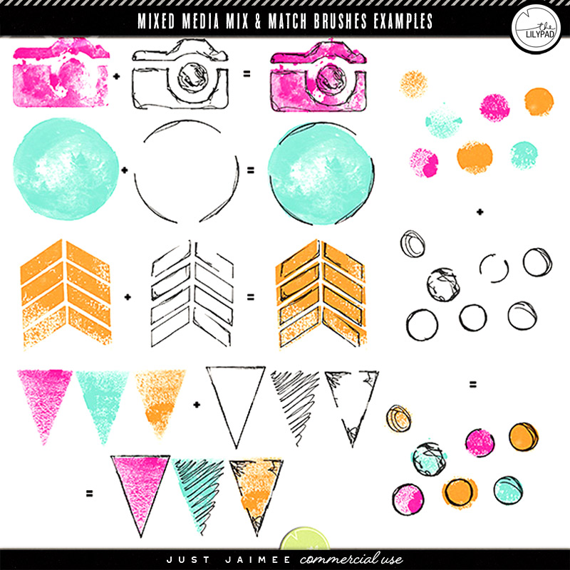 Mixed Media Mix & Match Brushes | CU - Image 2