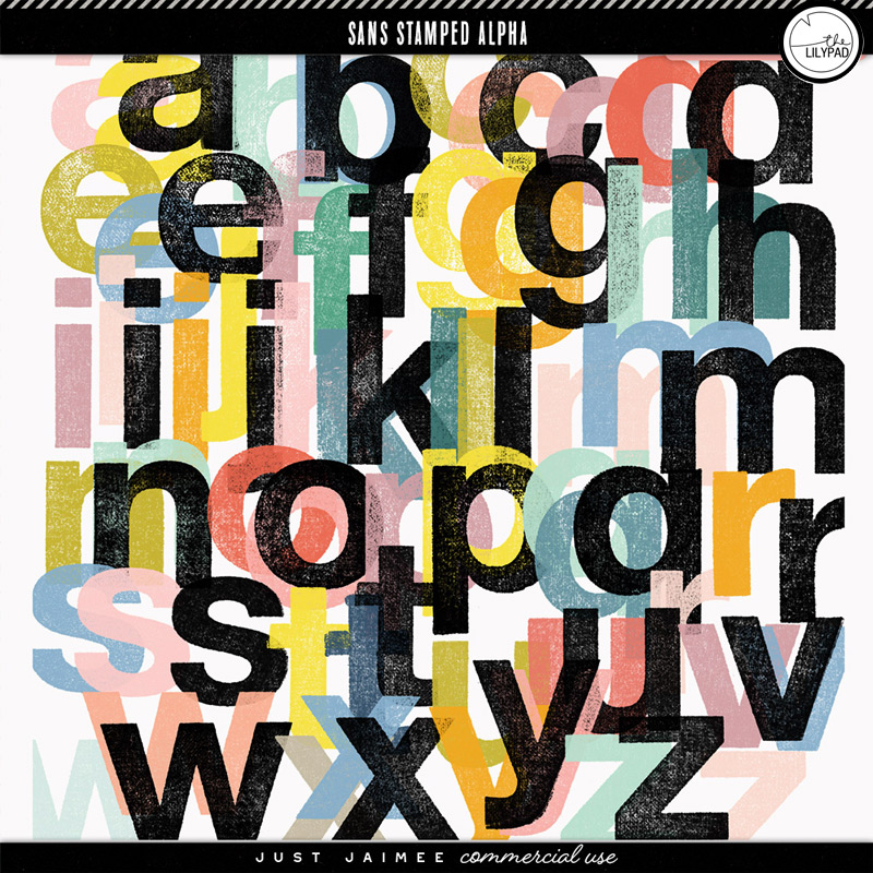 Sans Stamped Alpha | CU