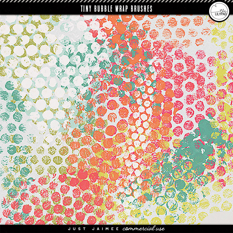 Tiny Bubble Wrap Brushes | Commercial Use