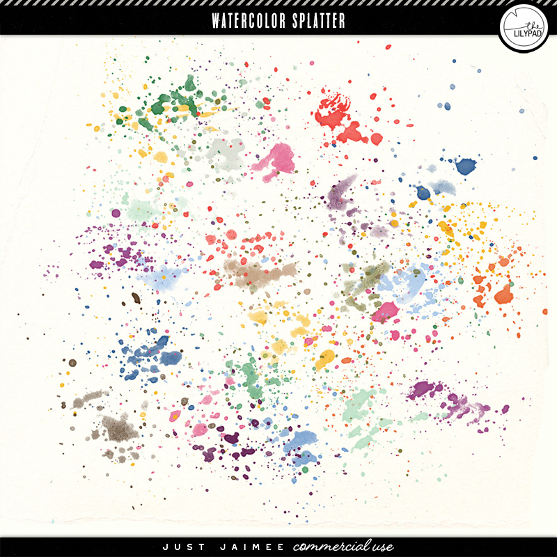 Watercolor Splatter | Commercial Use