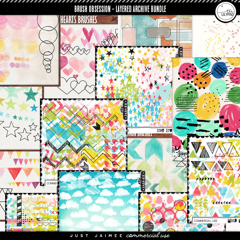 Brush Obsession: Layered Archive Bundle | CU