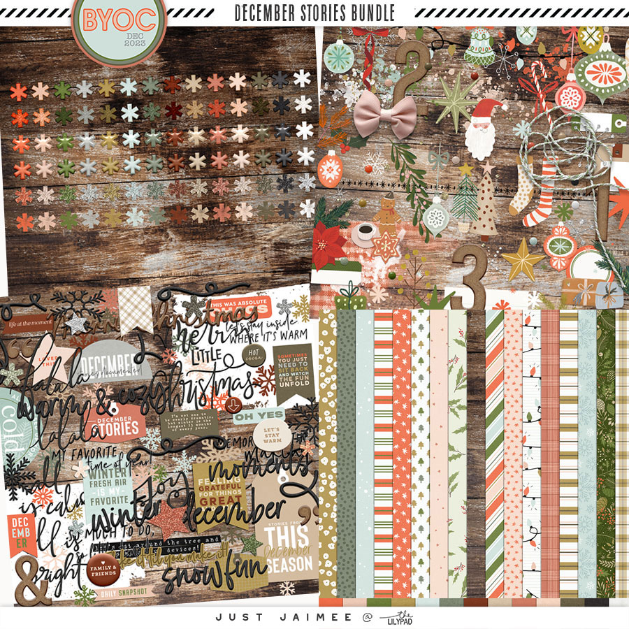 December Stories Digital Scrapbooking Bundle