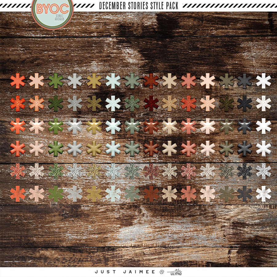 December Stories Photoshop Styles Pack
