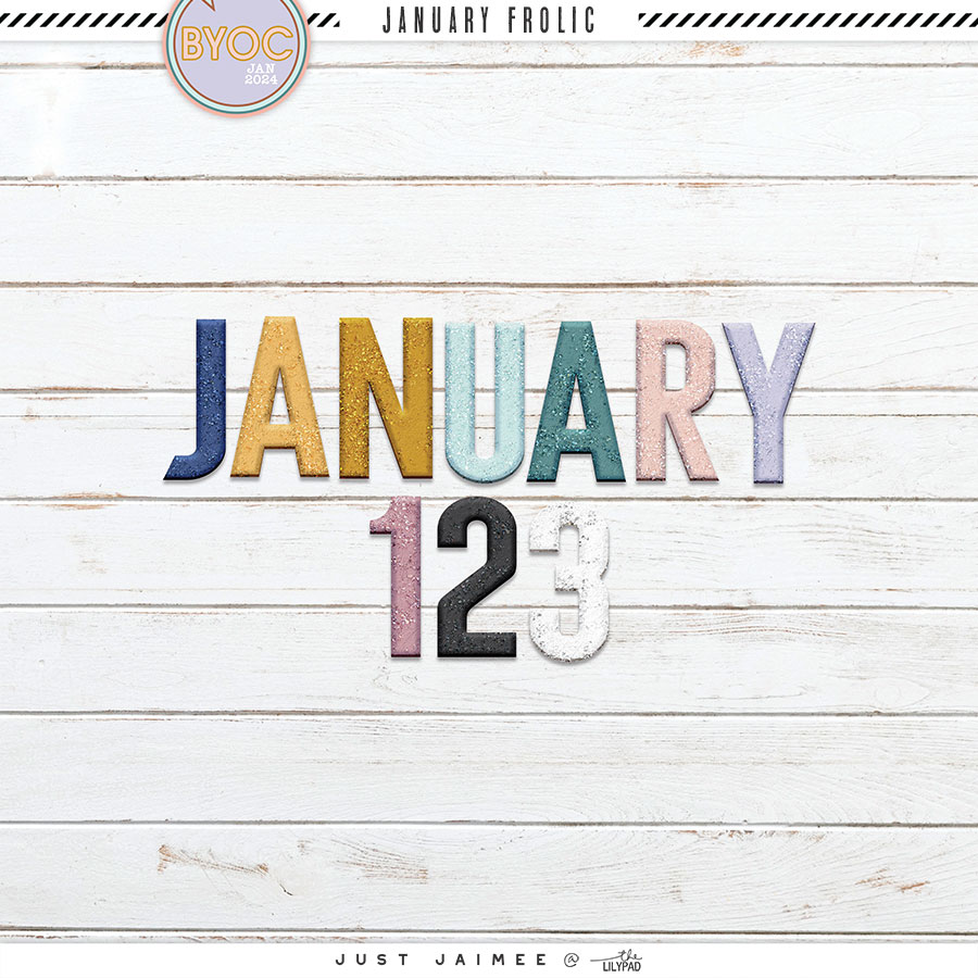 January Frolic Digital Scrapbooking Kit Bundle - Image 4