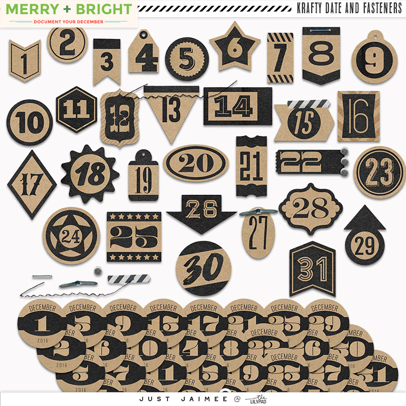 Merry + Bright | Kraft Dates