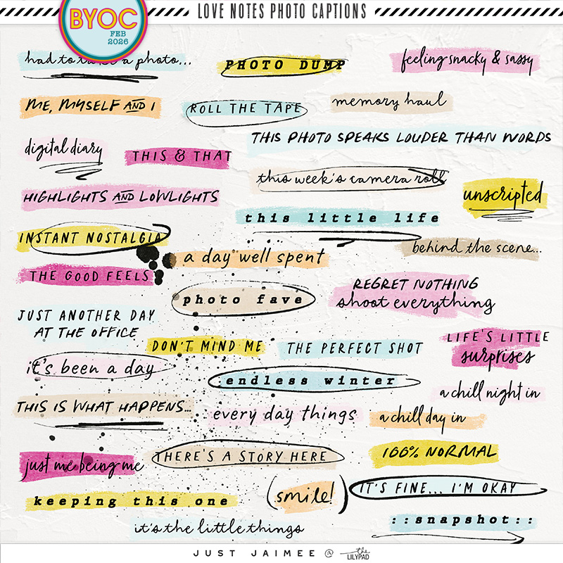 Love Notes | Photo Captions
