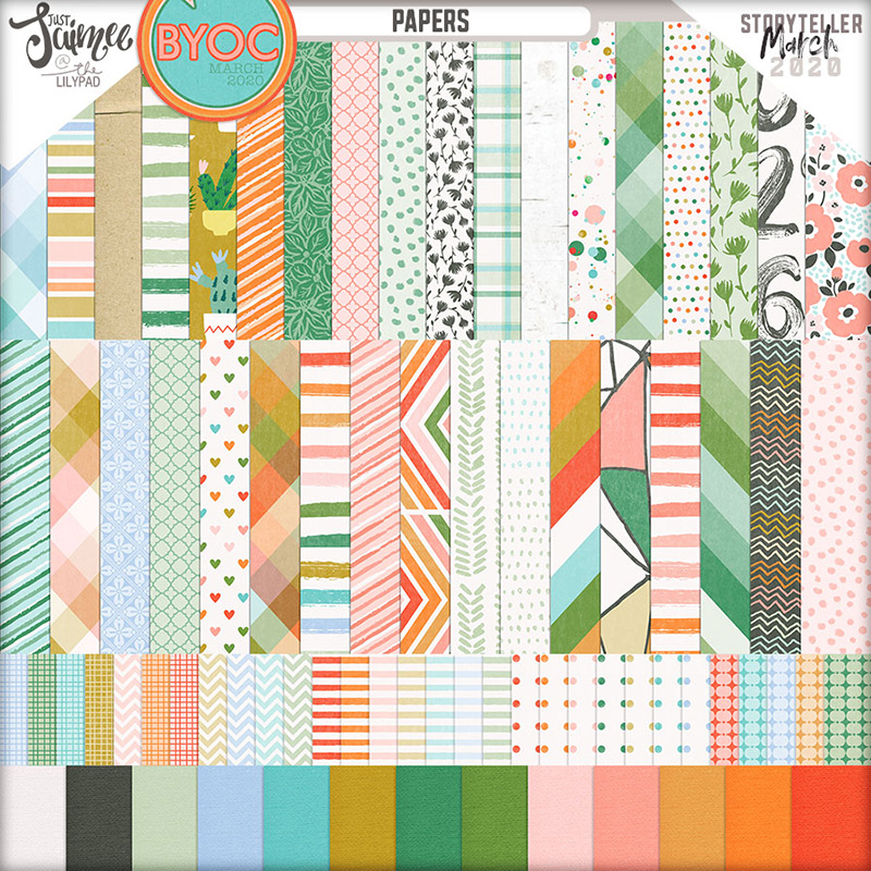 Storyteller | March 2020 | Digital Scrapbooking Kit - Image 2