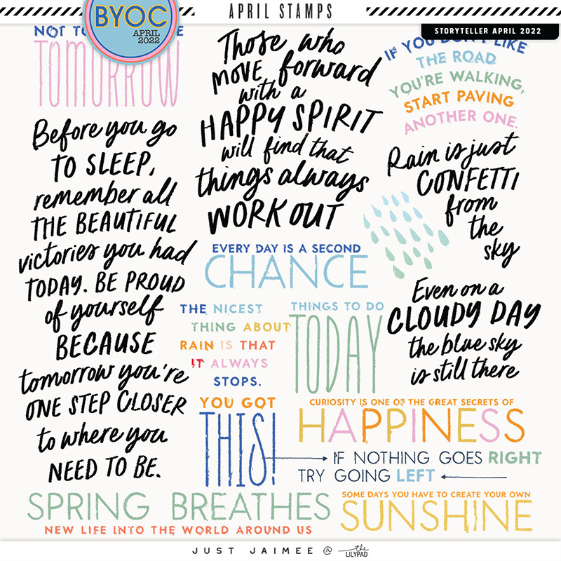 April Storyteller Stamps | BYOC April 2022