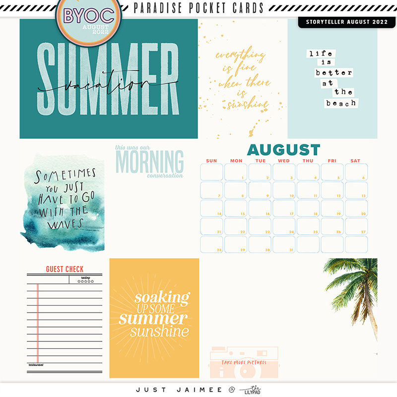 Paradise Pocket Cards | BYOC August 2022
