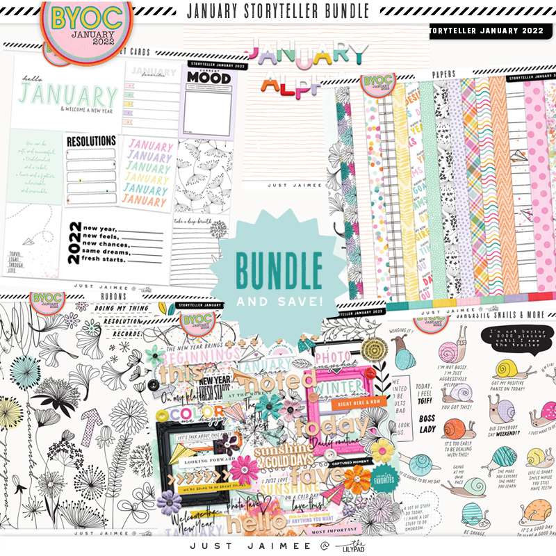 Storyteller January Digital Scrapbooking Bundle