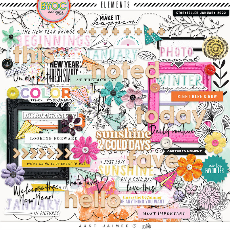 Storyteller January Digital Scrapbooking Bundle - Image 3