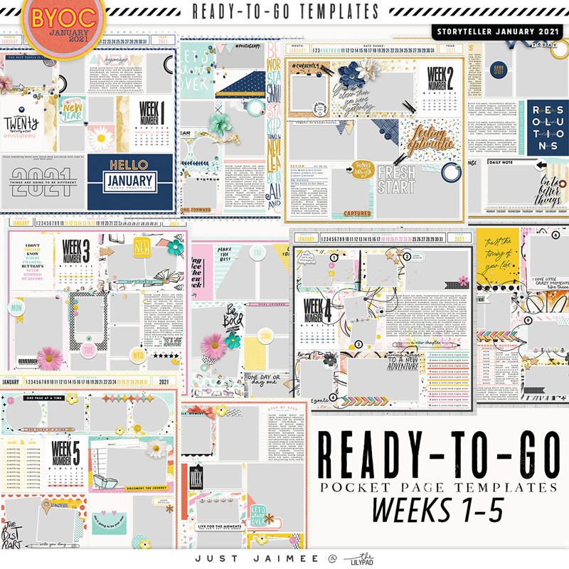 Storyteller January 2021 Ready-to-Go Templates (Weeks 1-5)
