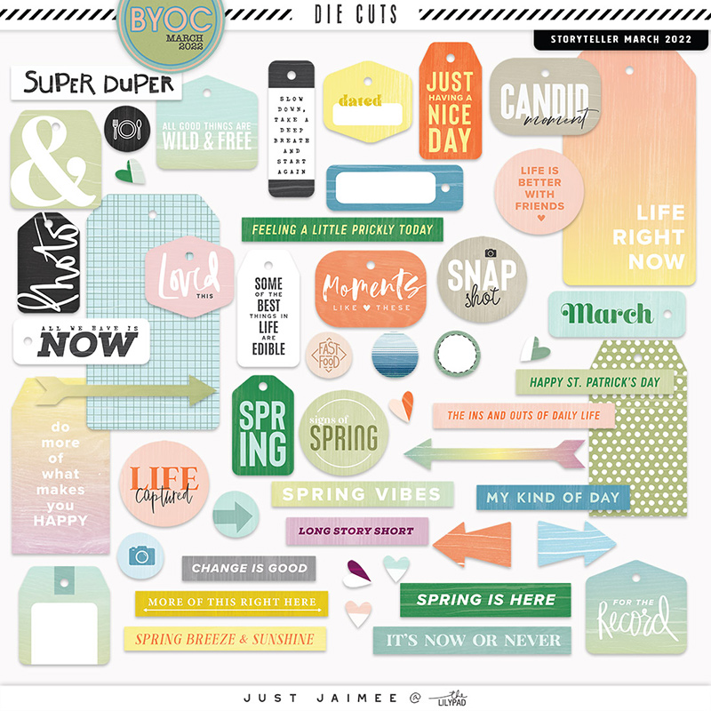 March Storyteller Die Cuts | BYOC March 2022