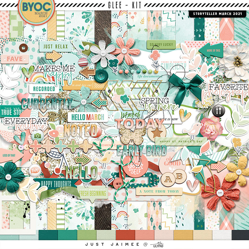 Glee | Digital Scrapbooking Kit