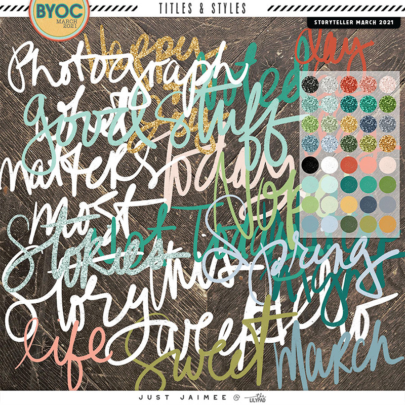 March 2022 Titles & Styles | Stamps & Glitter Styles