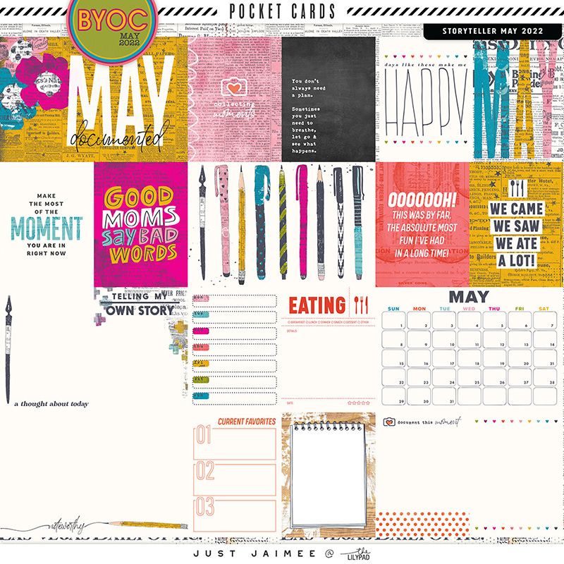May Storyteller Pocket Cards | BYOC May 2022
