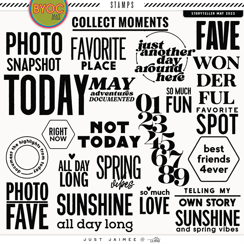 May Storyteller Stamps | BYOC May 2022