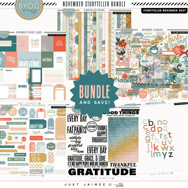 Storyteller November Digital Scrapbooking Bundle